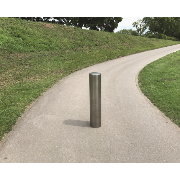 Stainless steel post |  154 mm | removable, with triangular locking mechanismacc. with DIN 3223, self-engaging lockwith hot-dip galvanized ground socket part-no. 470.10 | height above ground approx. 900 mm
